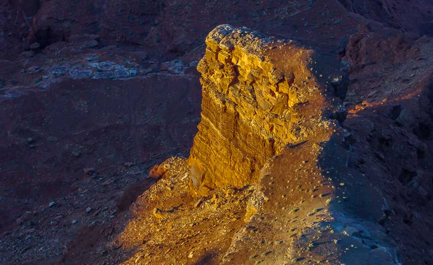 Glowing rocks at sunrise in Dead Horse Point State Park