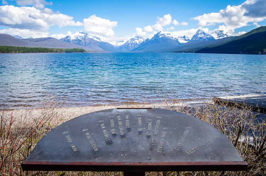 Looking down Lake McDonald from the Apgar Visitor Centre