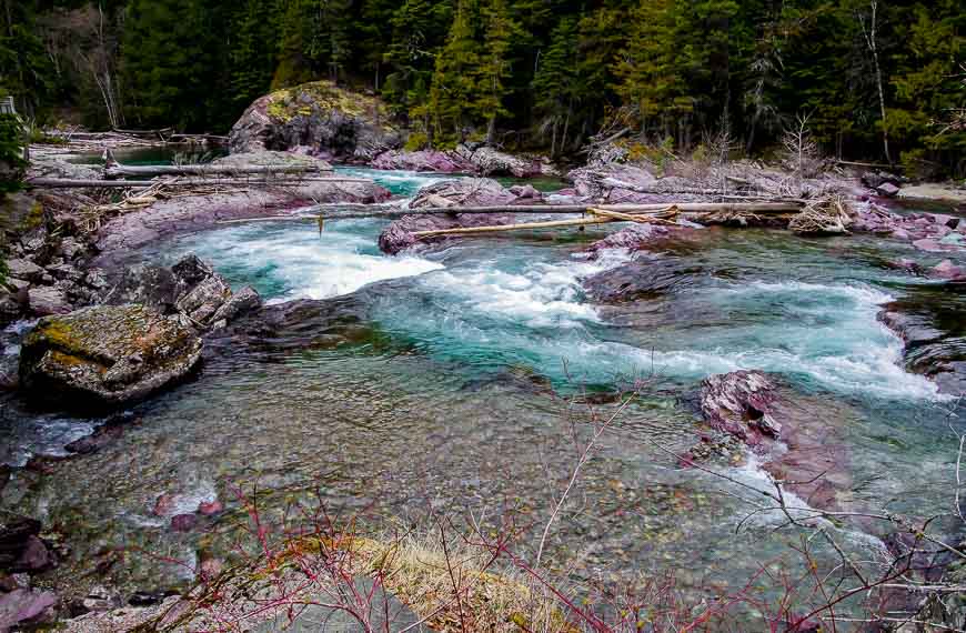 Avalanche Creek Glacier National Park Leggings