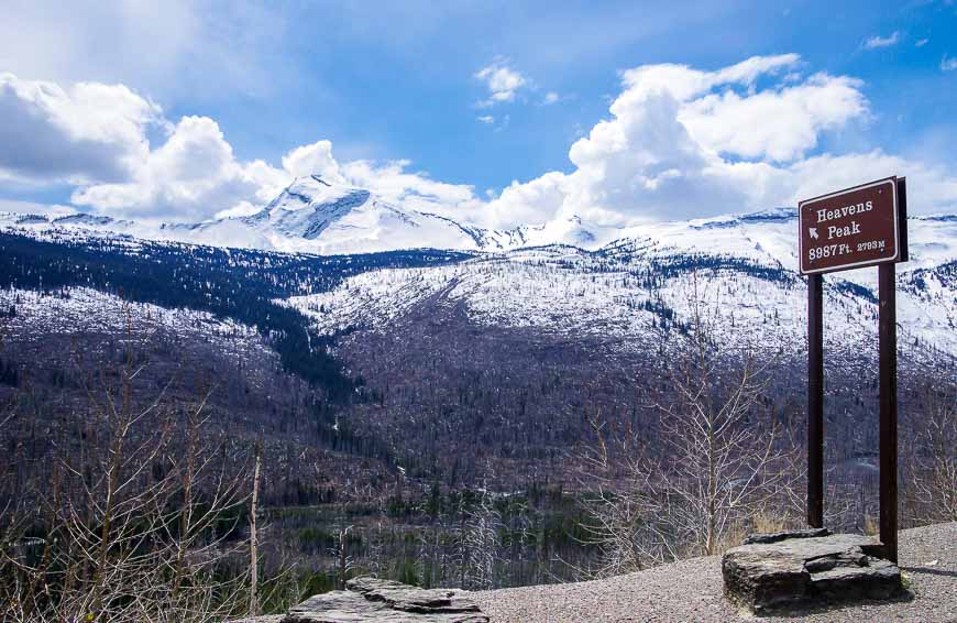 Looking towards Heavens Peak