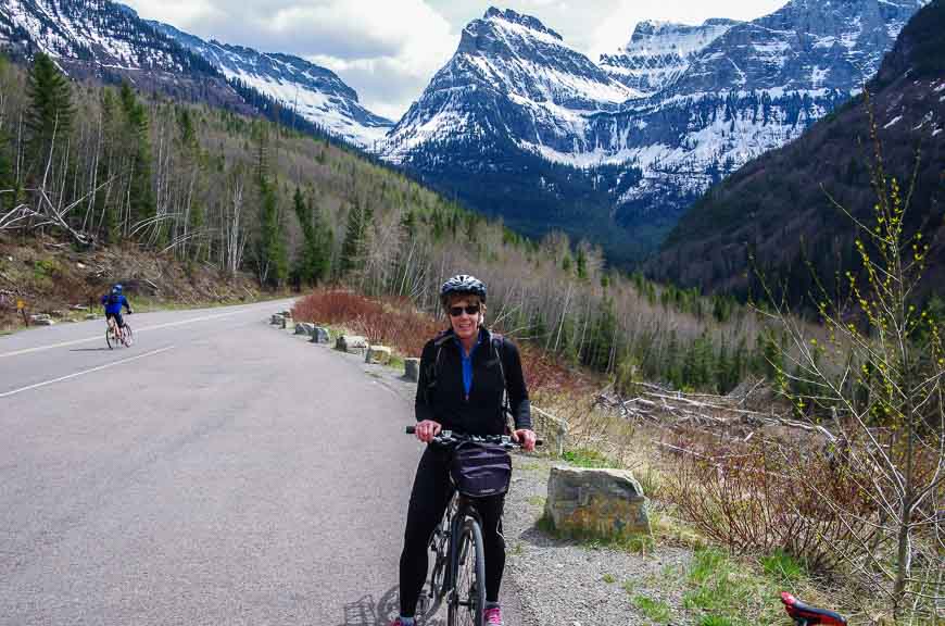 I'm still smiling biking the Going to the Sun Road