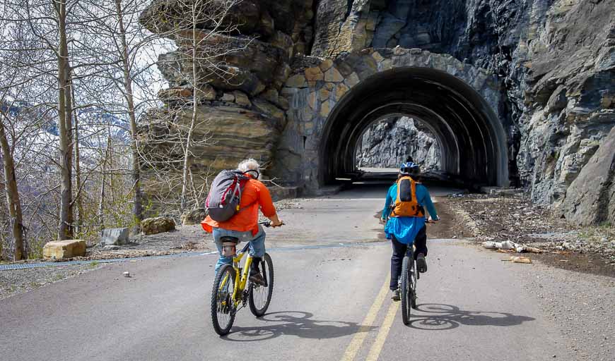 Heading through the tunnel on the Going to the Sun Road