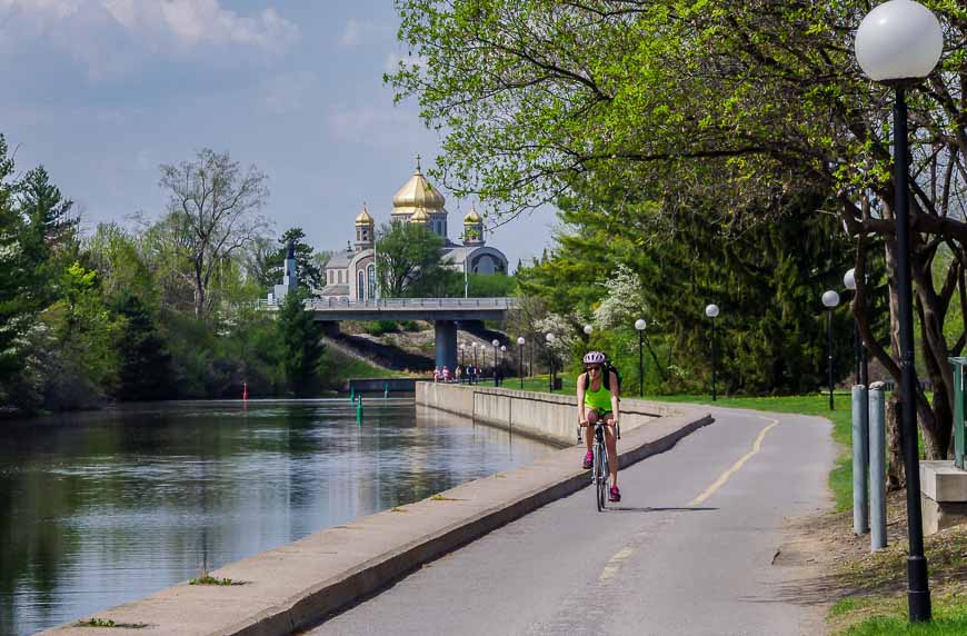 The trail along the Rideau Canal is well used by commuters and Carleton University students