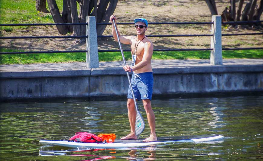 Stand-up paddle boarding on the Rideau Canal anyone?