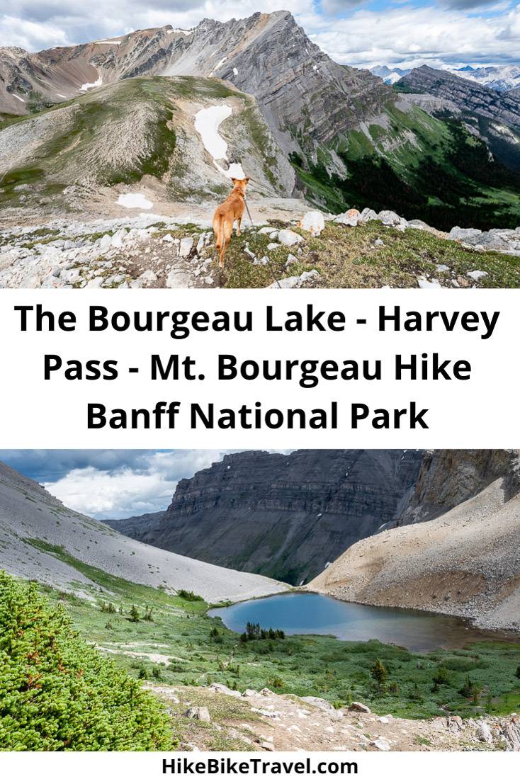 The Bourgeau Lake, Harvey Pass, Mt. Bourgeau hike in Banff National Park