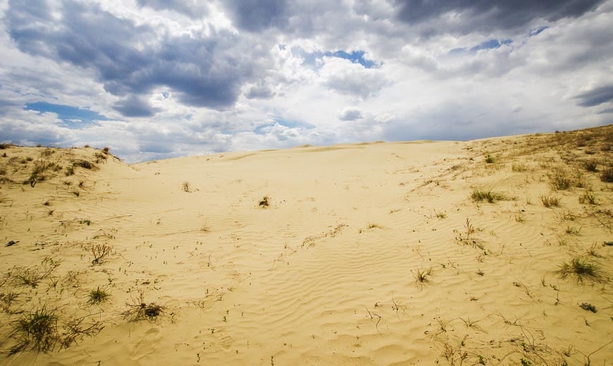 Nothing but sand and sky