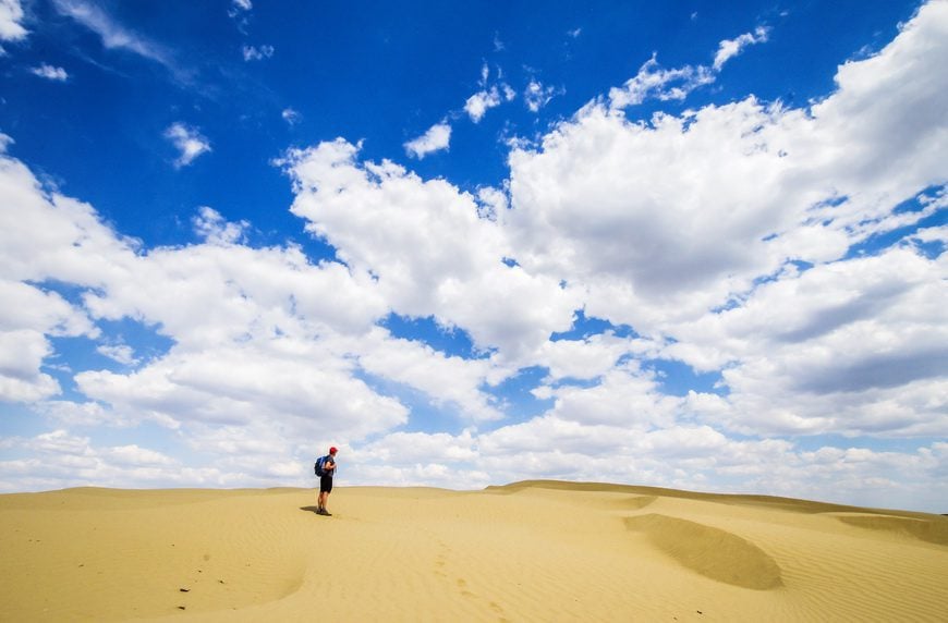 Interesting facts about Saskatchewan - there are sand dunes galore in the province