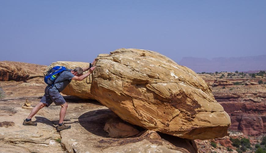 Don't worry - this rock isn't going anywhere