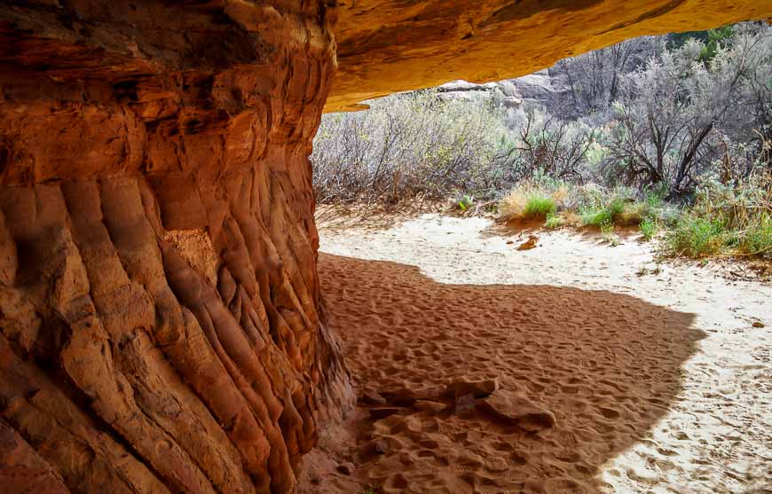 Overhangs provide much needed shade