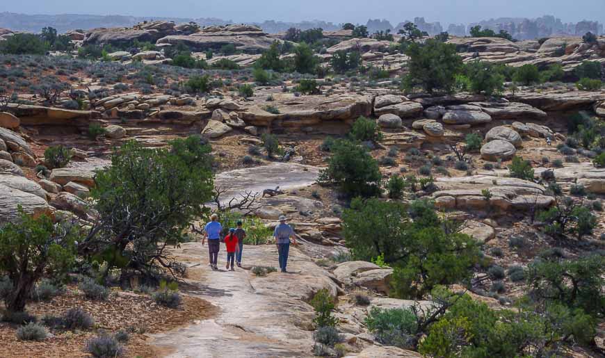 The start of the Slickrock Trail, Needles District, Canyonlands National Park