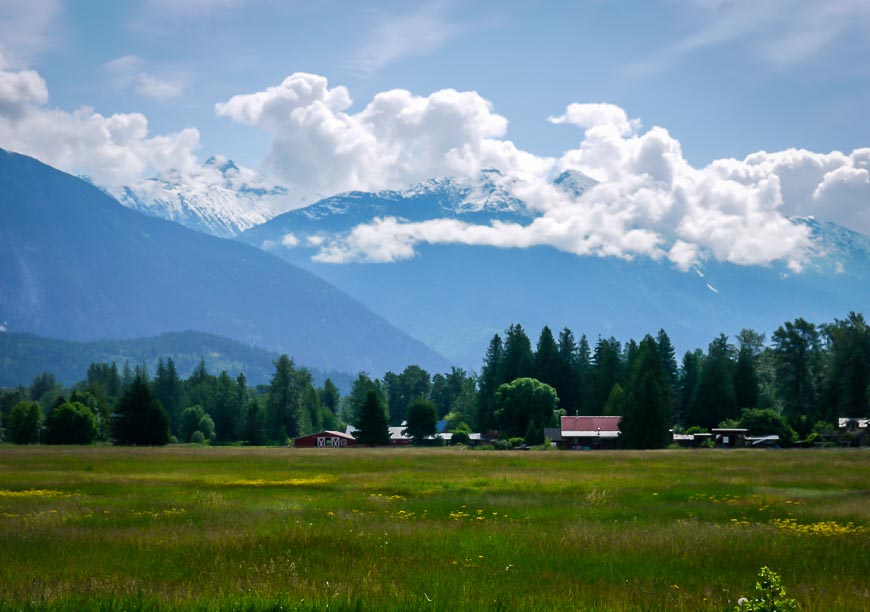 Landscape around Pemberton if you're driving Vancouver to Calgary via Lilloet