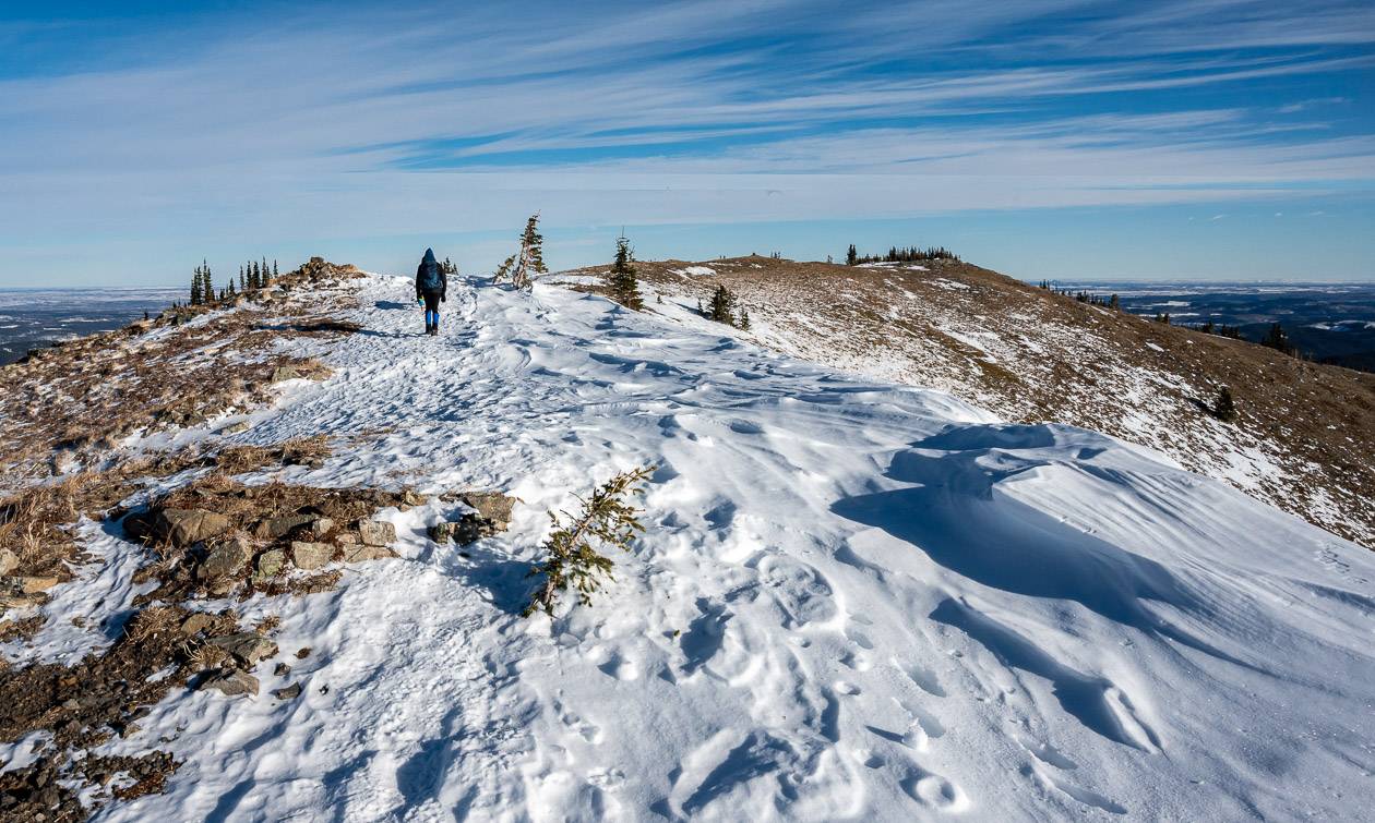 It's not a busy trail on a winter weekend