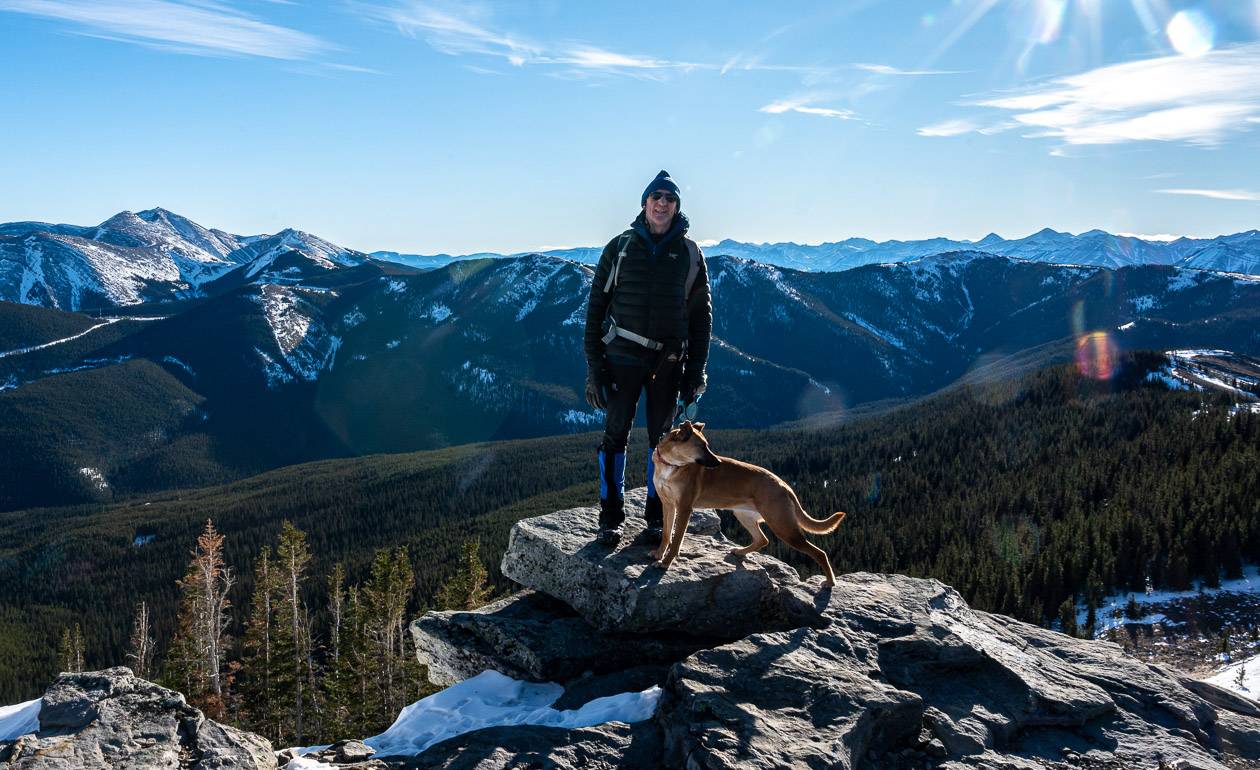 Our high point on Cox Hill with a grand view