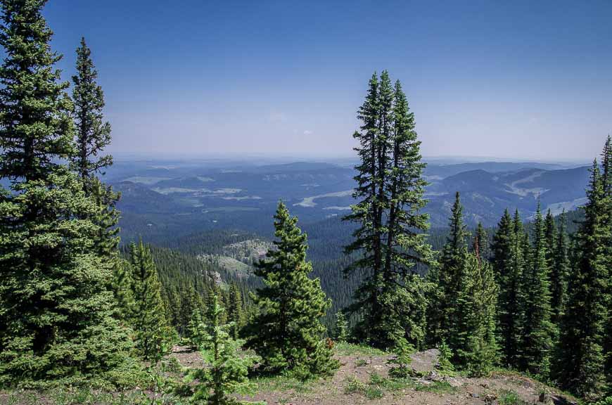 Expansive views on the Cox Hill hike