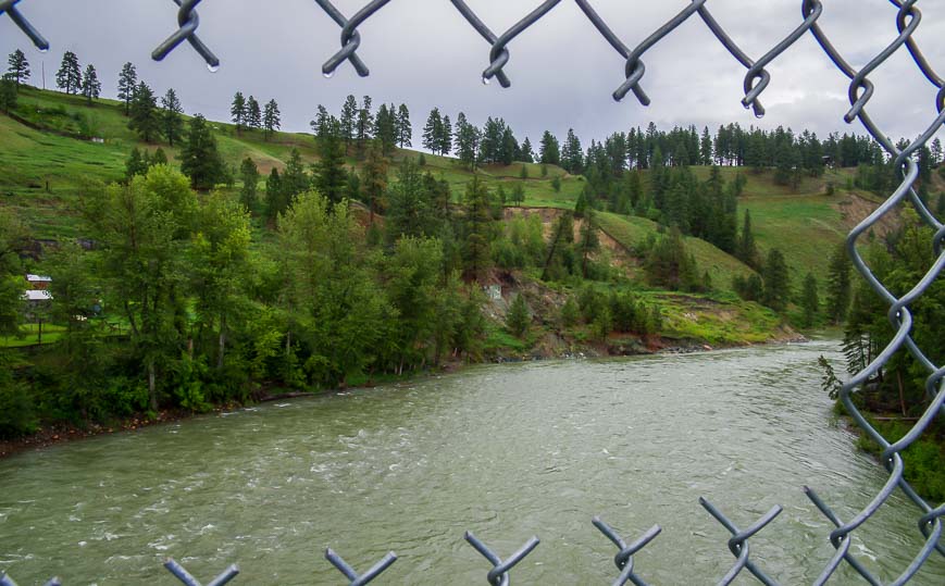 Looking out over the St. Mary's River from one of the bridges on the North Star Rails to Trails system