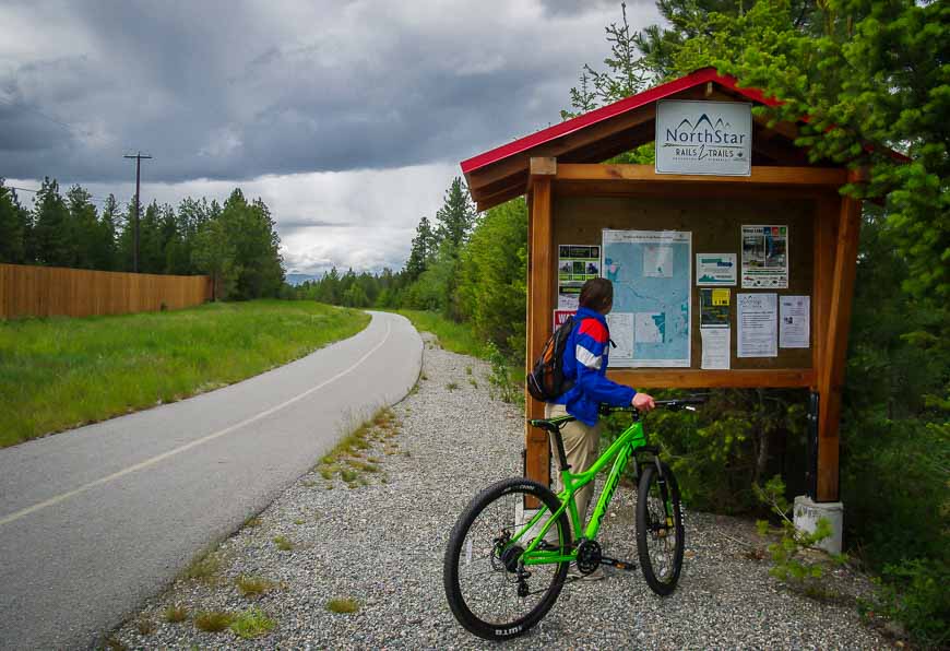 One of the trailheads for the North Star Rails to Trails