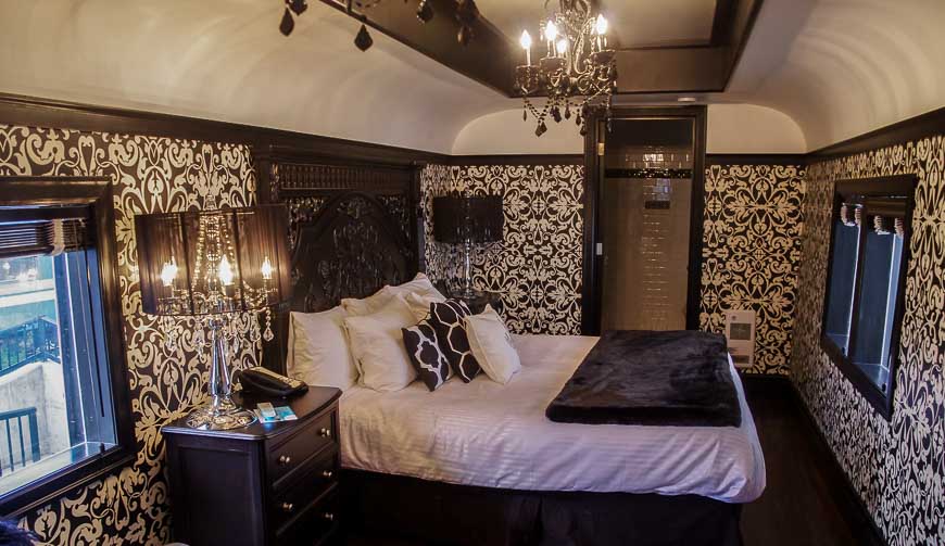 Things to do in Cranbrook - stay in a refurbished railway car at the Prestige Hotel