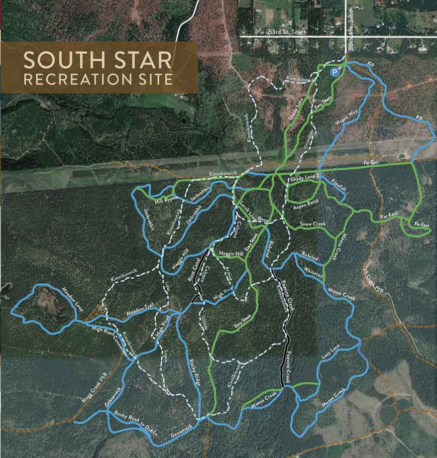 Map of the South Star Recreation Site