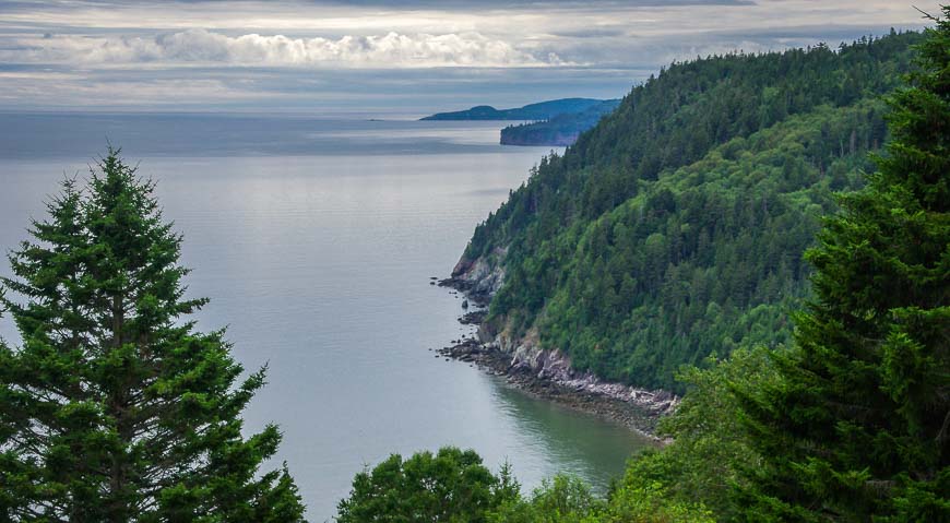 Beautiful views from the Fundy Trail