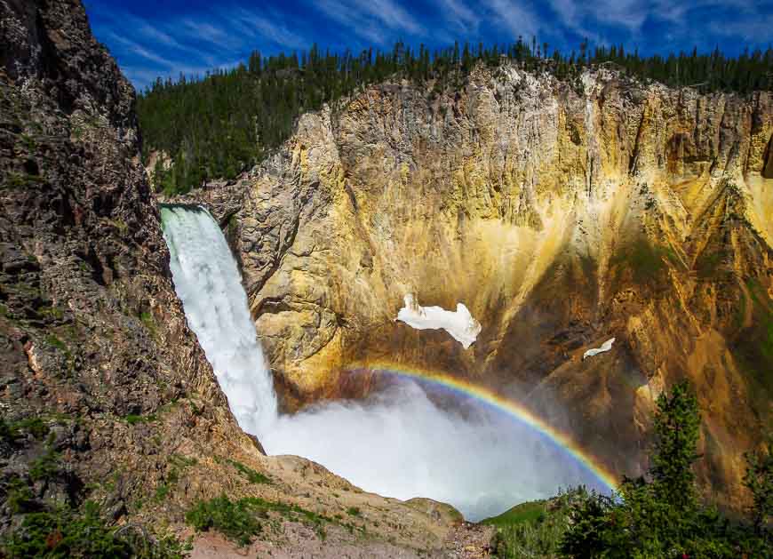The Lower Falls on the Yellowstone River