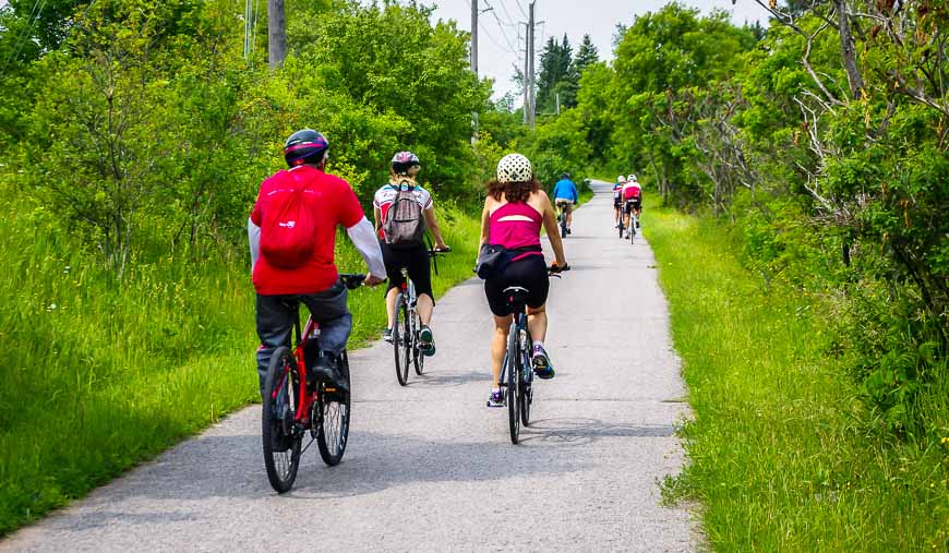 This section of cycling trail takes us from Trent University right into Peterborough