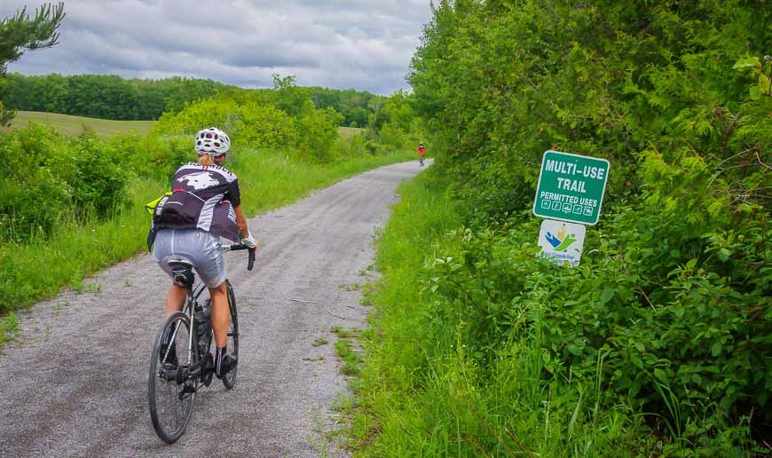 You can ride sections of the Trans-Canada Trail in the Peterborough area