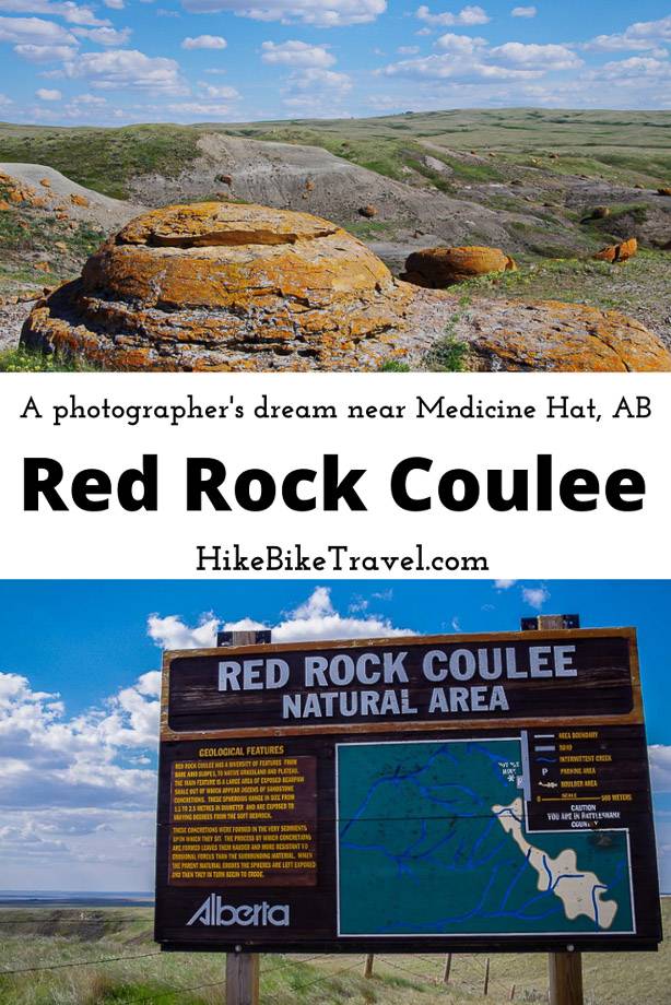Red Rock Coulee - an otherworldly Alberta landscape near Medicine Hat