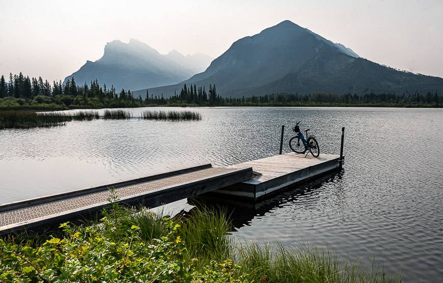 Mt Rundle is still a stunner even when its smoky