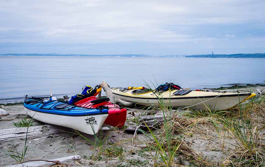 Blake Island State Park is accessible by kayaks and is one of the stops on the Cascadia Marine Trail