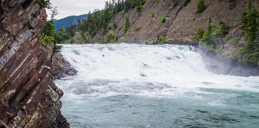 Bow Falls is a good side-trip