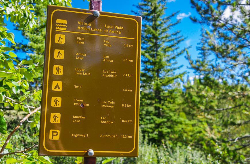 Good signage along the Egypt Lake hike