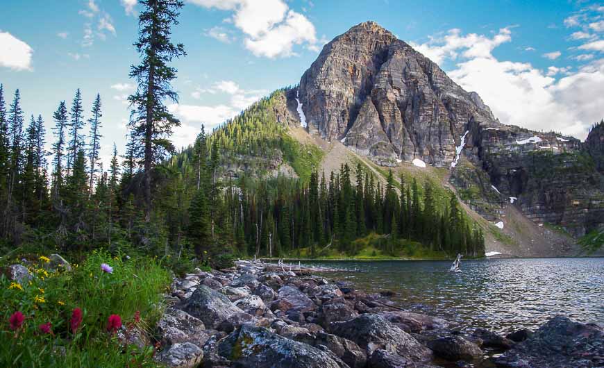 Egypt Lake is actually about a 10 minute hike away from the campground