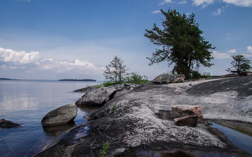 Scenery at the end of Nut Point Trail