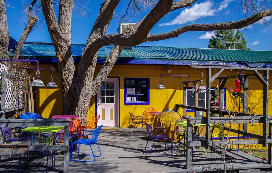 Our first break from the car on our Utah road trip - The Peace Tree Juice Cafe in Monticello