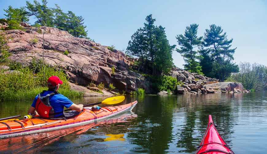 Start the trip with an easy paddle on the Chikanishing River