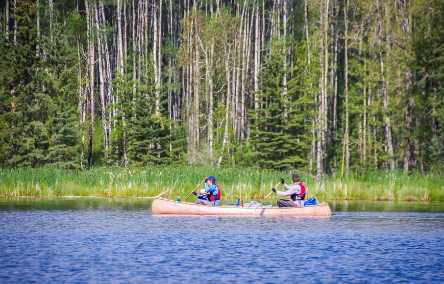 This young couple were brave enough to bring their 16 month old along on a 4 day canoe trip