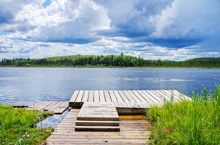 On the Lac la Biche canoe circuit we missed the storm