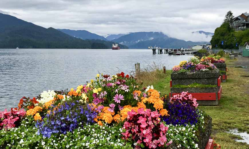 Prince Rupert’s busy port means there are few chances to stroll the shore; Rotary Waterfront Park is one of them.
