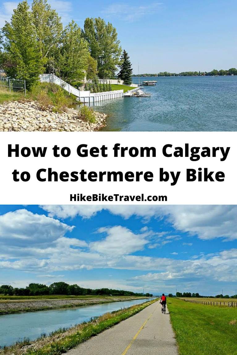 How to get from Calgary to Chestermere by bike