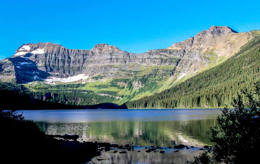 Beautiful Cameron Lake in Waterton Lakes National Park