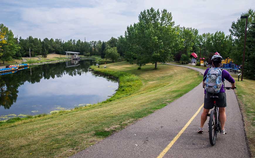 Things to do in Red Deer - go biking in Waskasoo Park