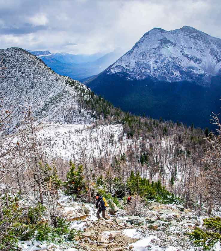 It's a stiff 414 m climb from Saddleback to the summit