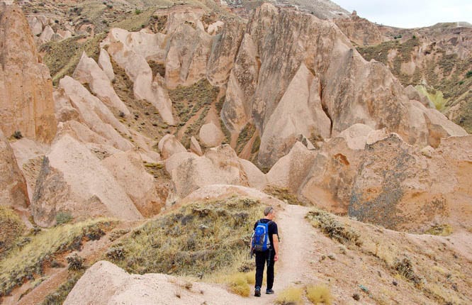 Canyon in Rose Valley, Cappadocia, Turkey Stock Image - Image of mountains,  places: 110658855