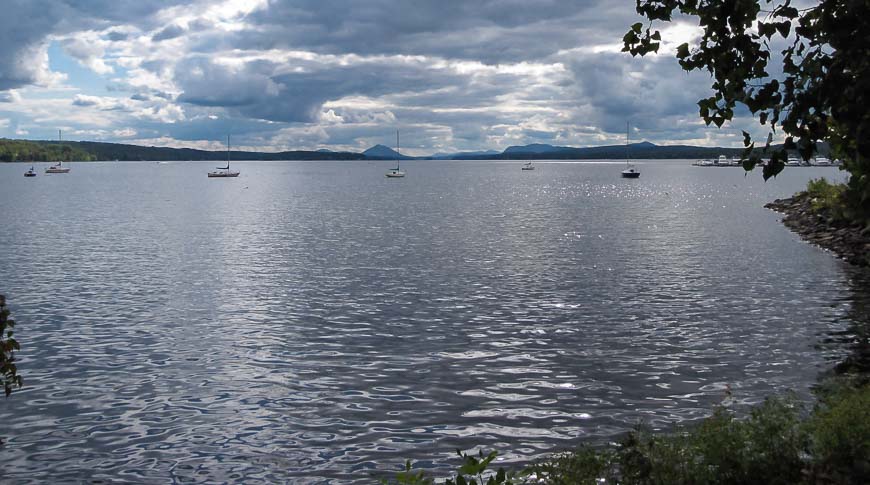 One of the small towns in Canada, Magog on the shores of Lac Memphremagog