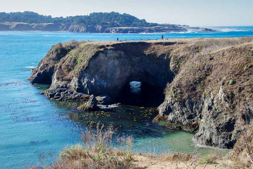 The coastline in Mendocino Headlands State Park - within walking distance of the downtown