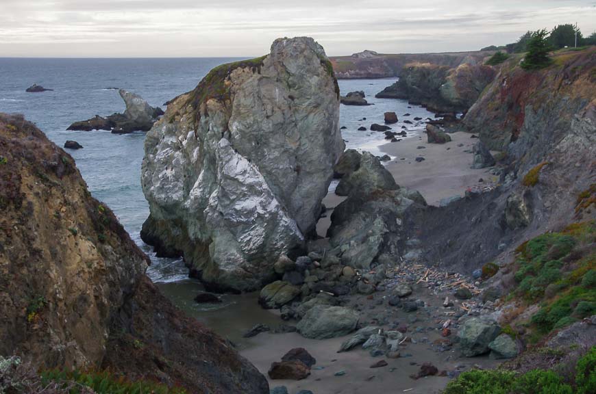 Dramatic coastal scenery on route to Mendocino via Highway 1