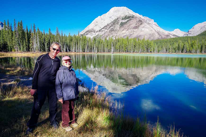 John and his mother at Buller Pond