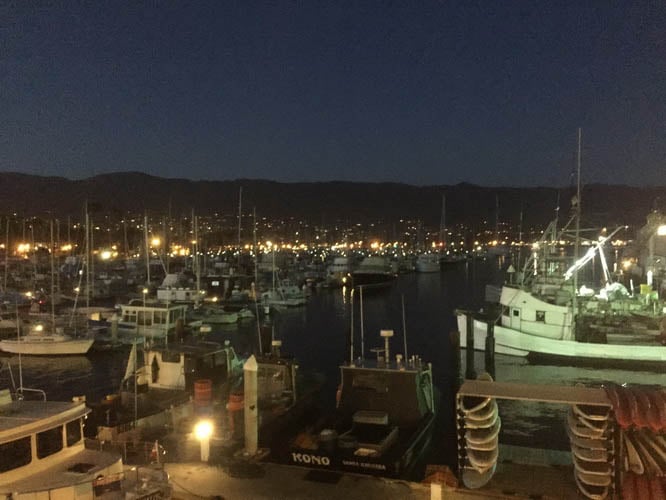 View from the Brophy Brothers in Santa Barbara