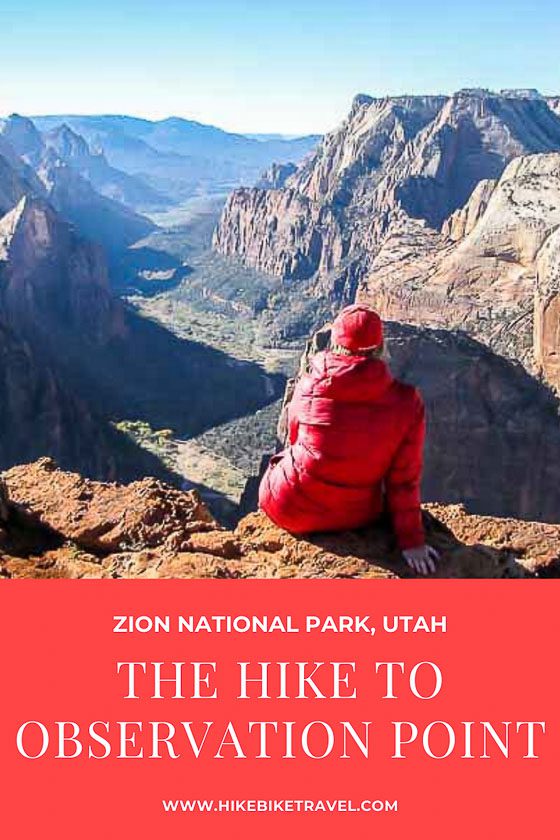 The hike to Observation Point in Zion National Park