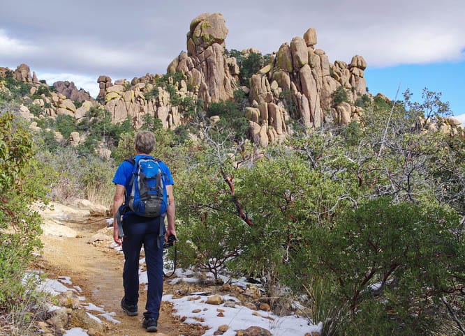 Hiking in Cochise Stronghold in the Dragoon Mountains 